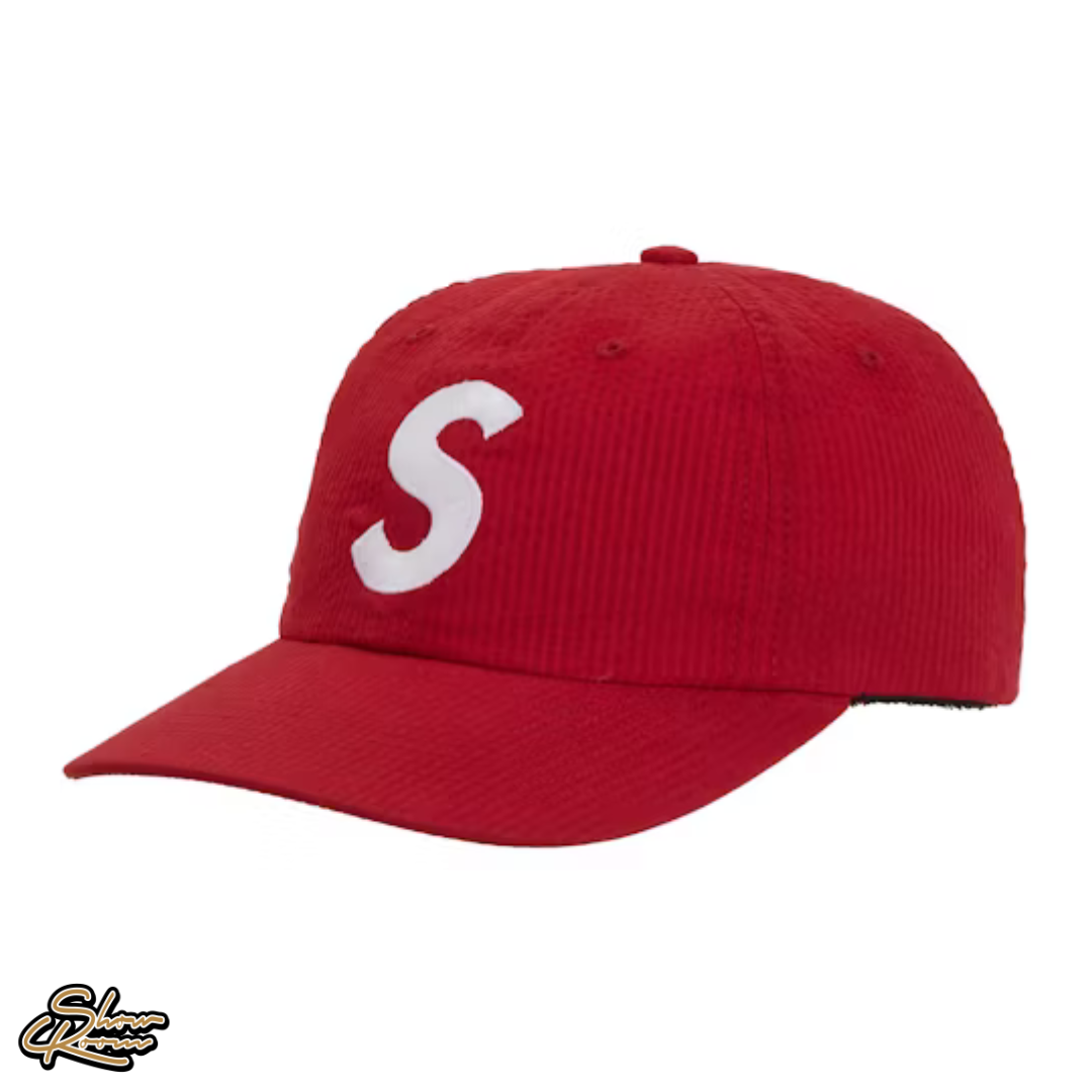 Supreme Seersucker S Logo 6 Panel Cap Supreme Seersucker S Logo 6 Panel Cap