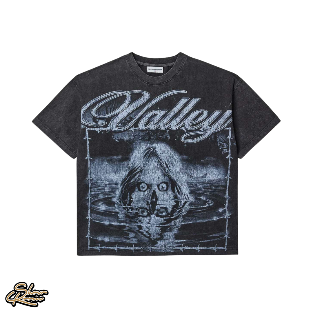 river monsters shirt Vale Forever River Monster Tee "Washed Black" – ShowRoom Atlanta
