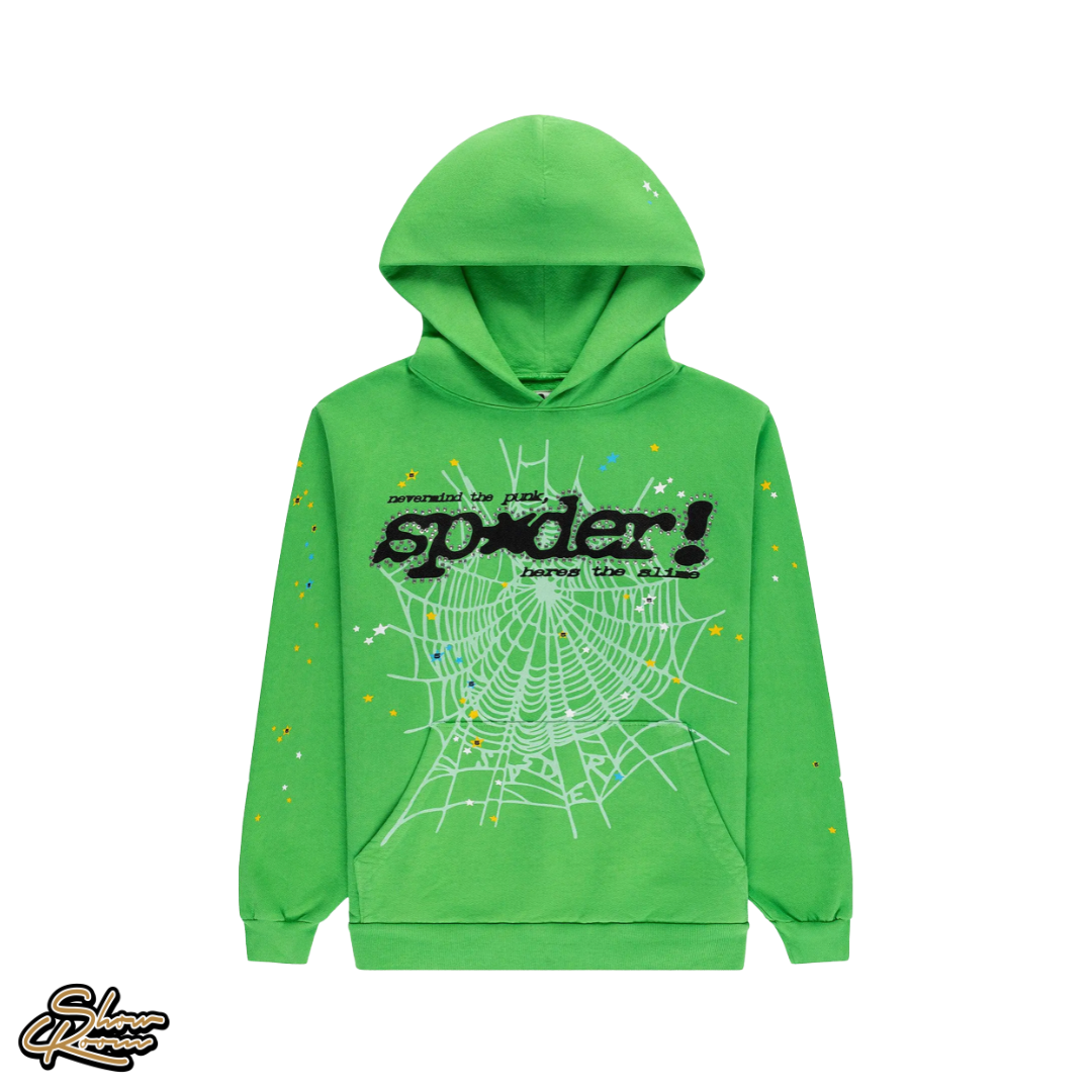 Sp5der Punk V2 Rhinestone Hoodie 
