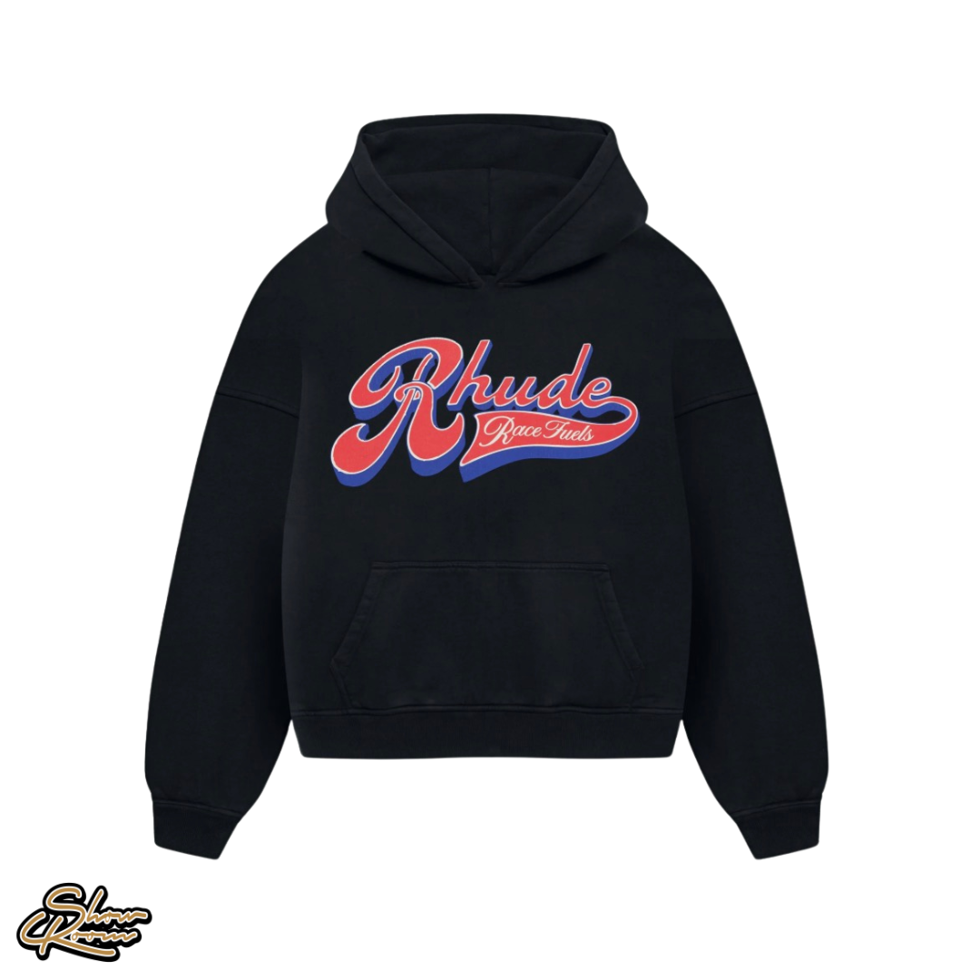 Rhude Pit Stop Hoodie ”Vintage Black”