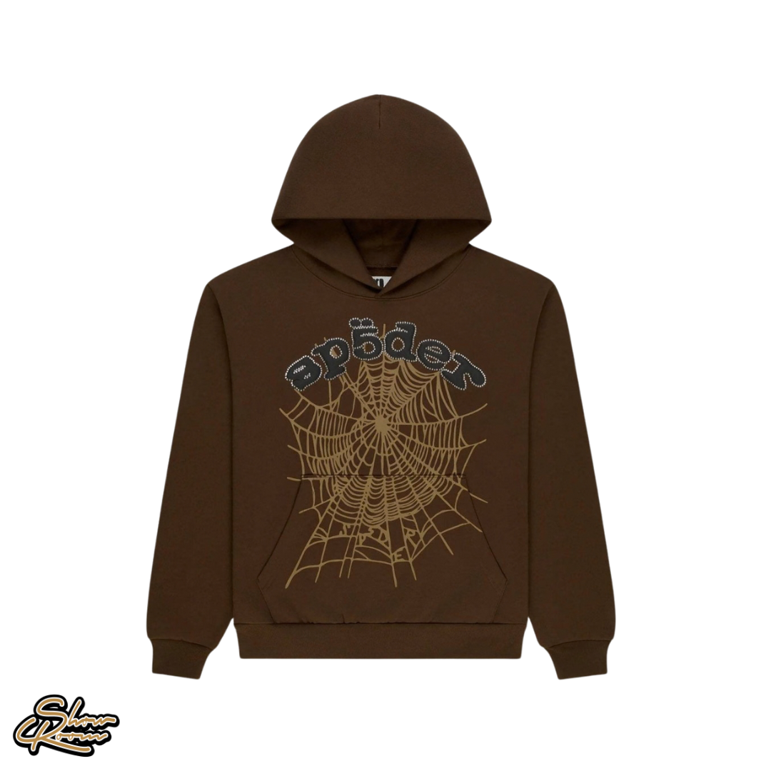 Sp5der Rhinestone OG Web Hoodie 