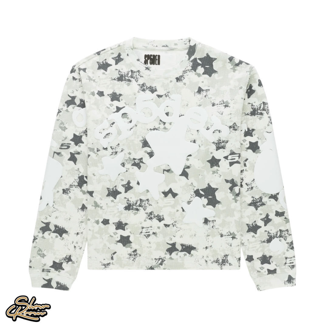 Sp5der Beluga AOP Thermal Longsleeve Tee 
