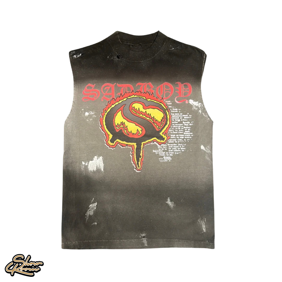 Sad Boy Saga Mortal Kombat Cut Off Tee 