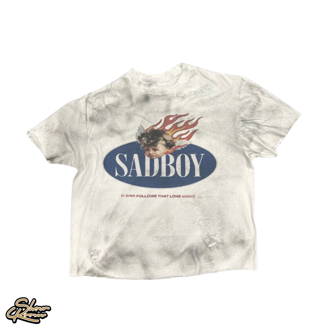 Sad Boy Saga Angel Flame Cut Off Tee 