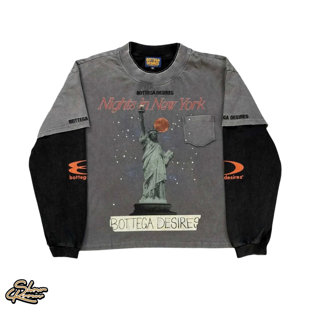 Bottega Desires Nights In NY Layered Longsleeve 