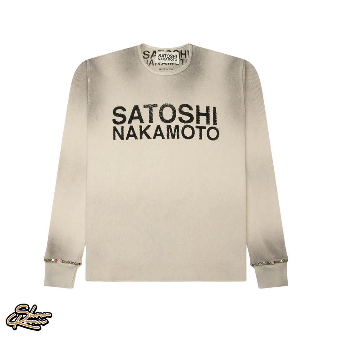 Satoshi Nakamoto Logo Thermal W/ Studs 