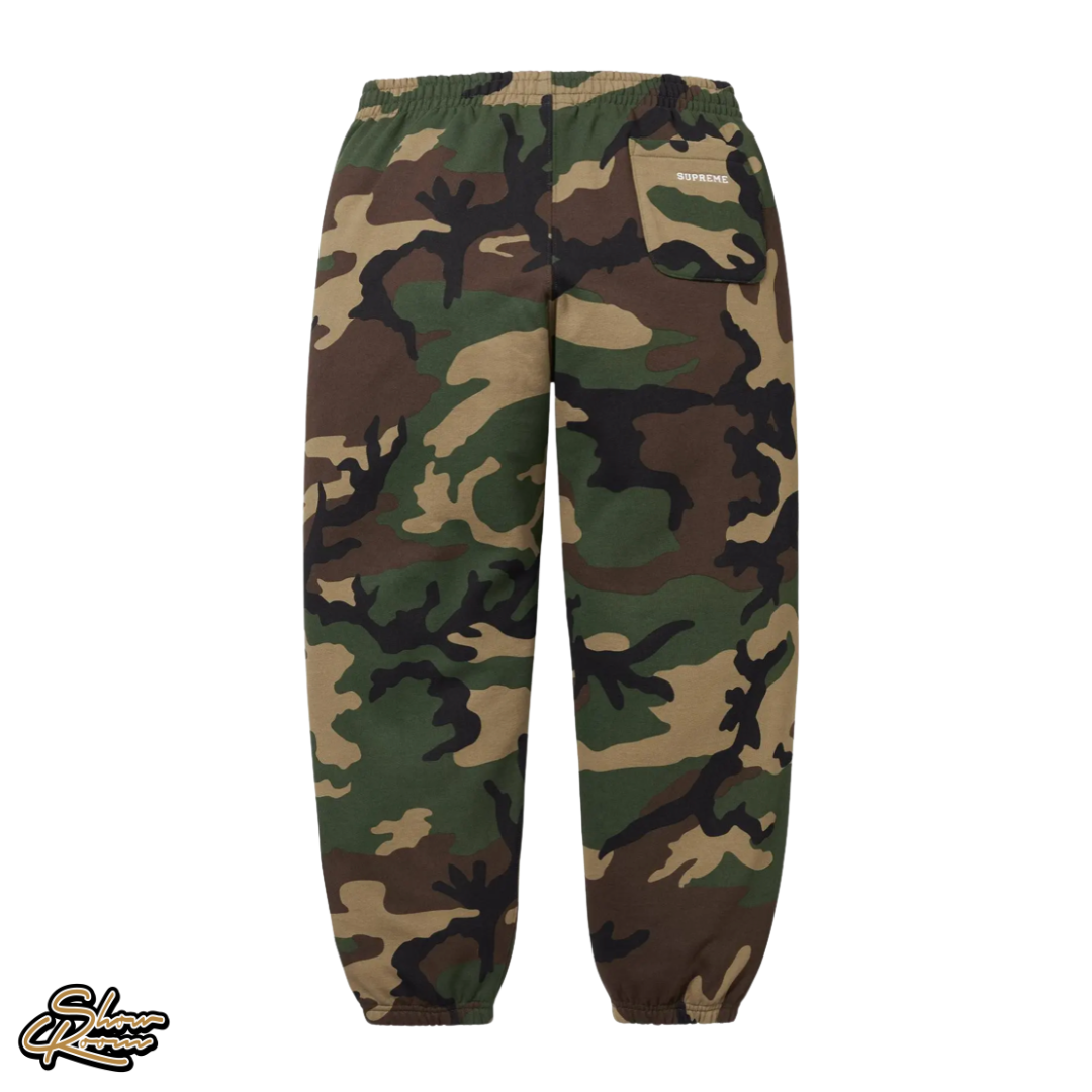Supreme S Logo Sweatpants “Woodland Camo”