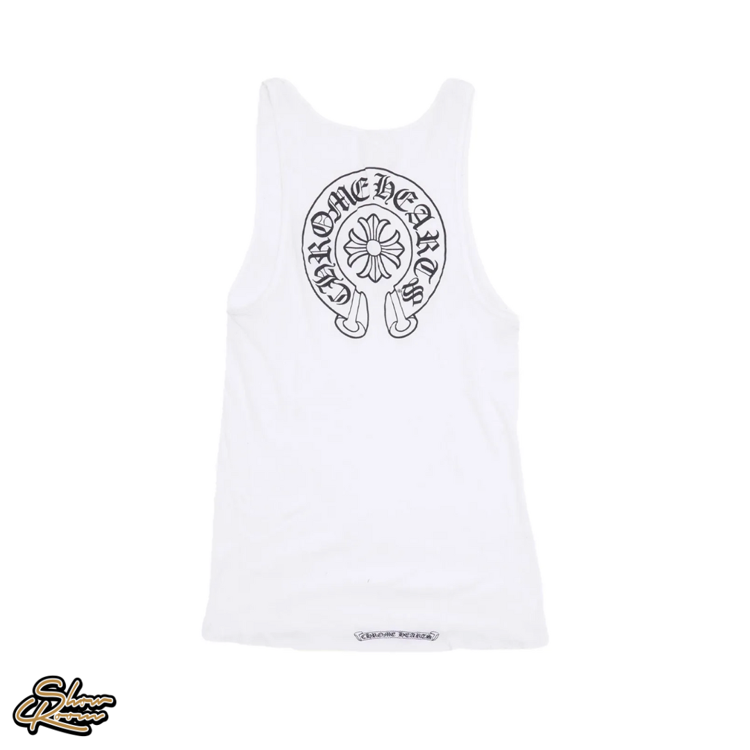 Chrome Hearts Horseshoe Logo Tank Top "White Black" ShowRoom Atlanta Chrome Hearts Horseshoe Logo Tank Top "White Black" ShowRoom Atlanta