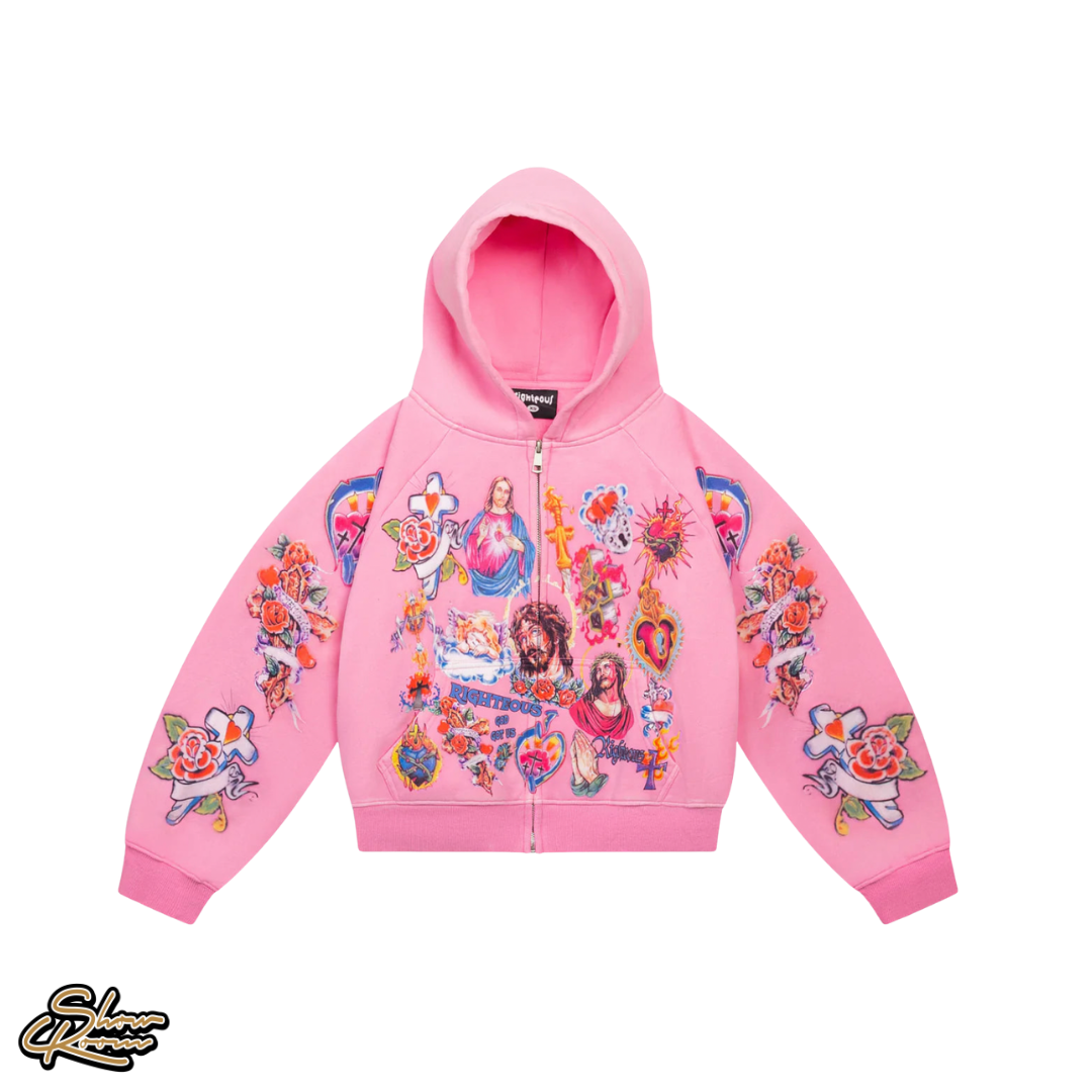 Righteous Risen King Zip Up Hoodie 