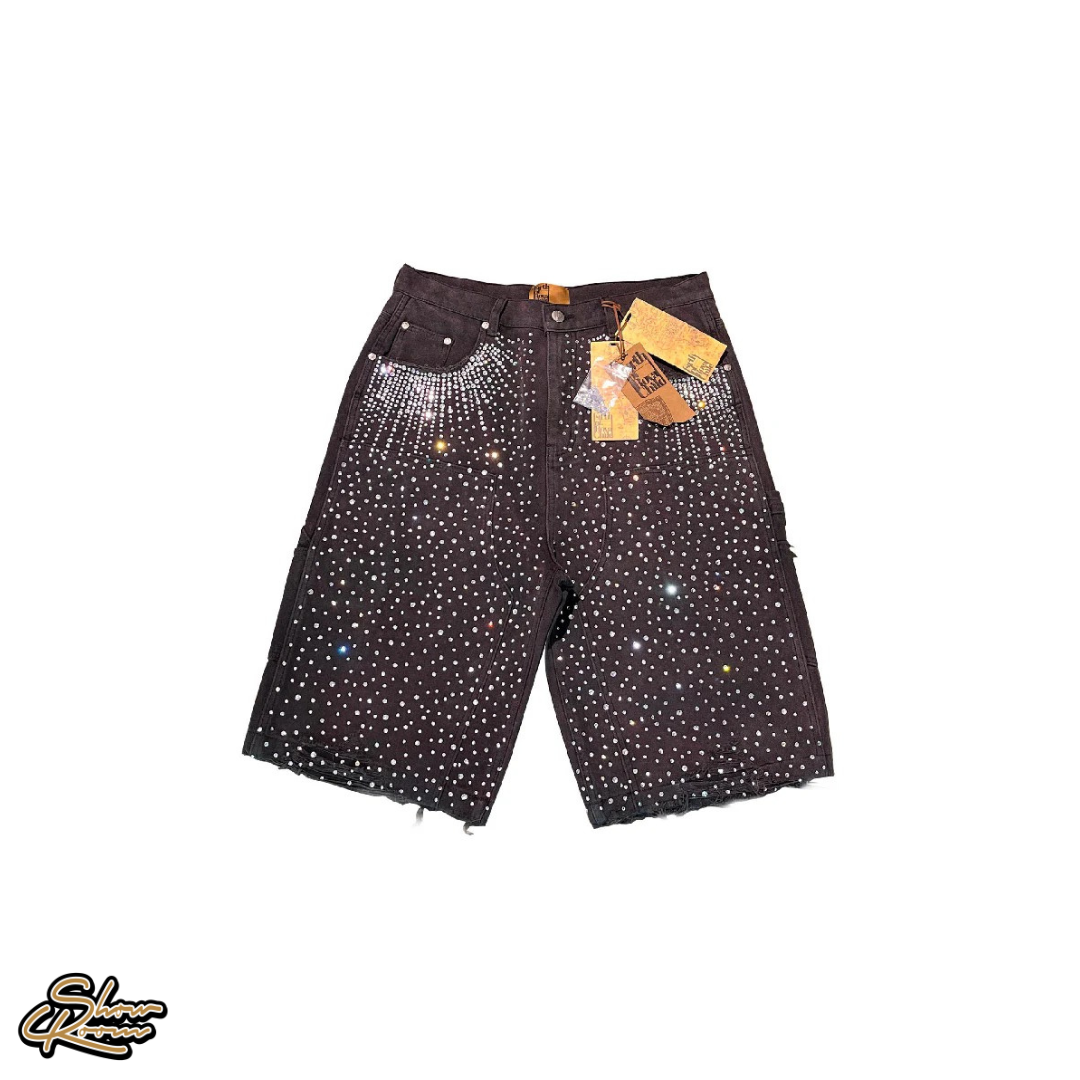 Birth Of Royal Child Redial Washed 20k Swarovski Diamond Shorts 