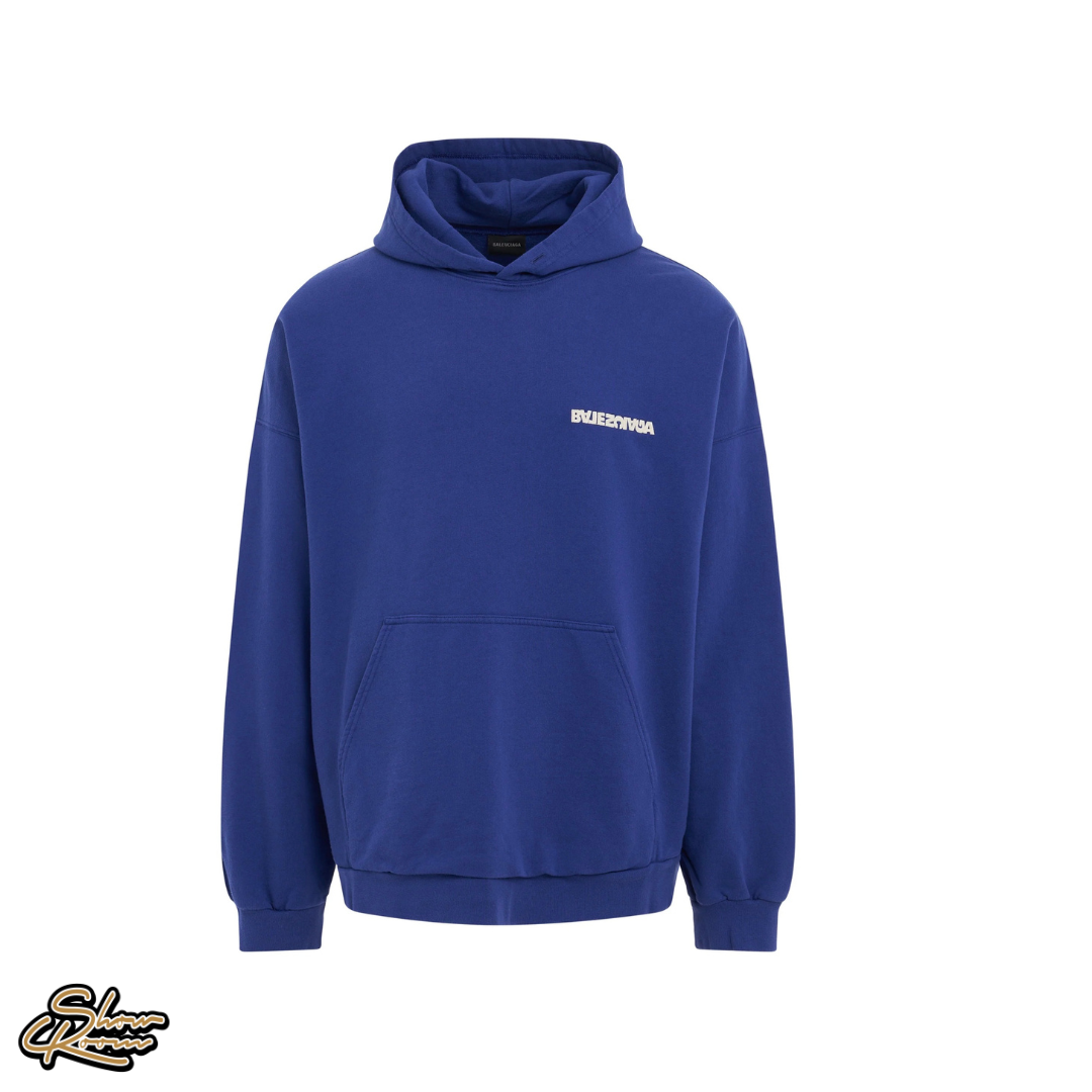 Balenciaga Turn Logo Wide Fit Hoodie 