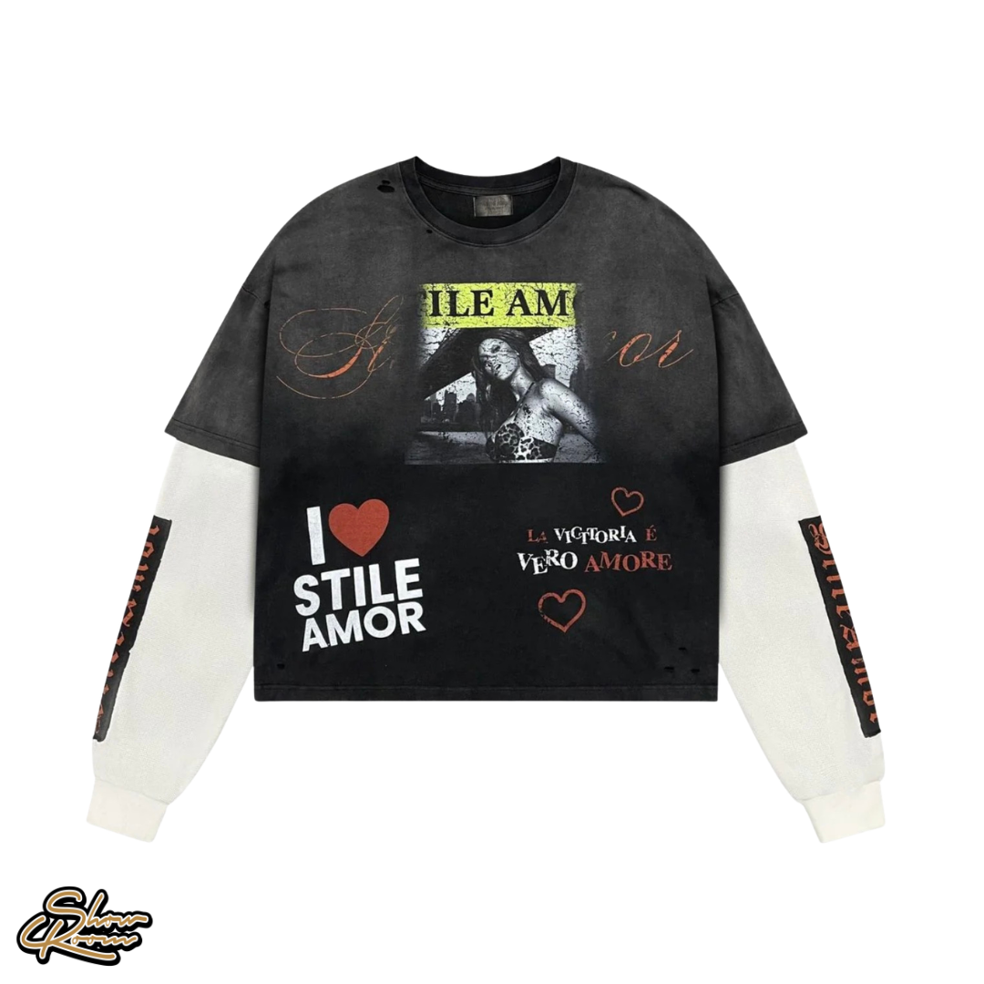 Stile Dé Amor Love Thermal Longsleeve Tee 