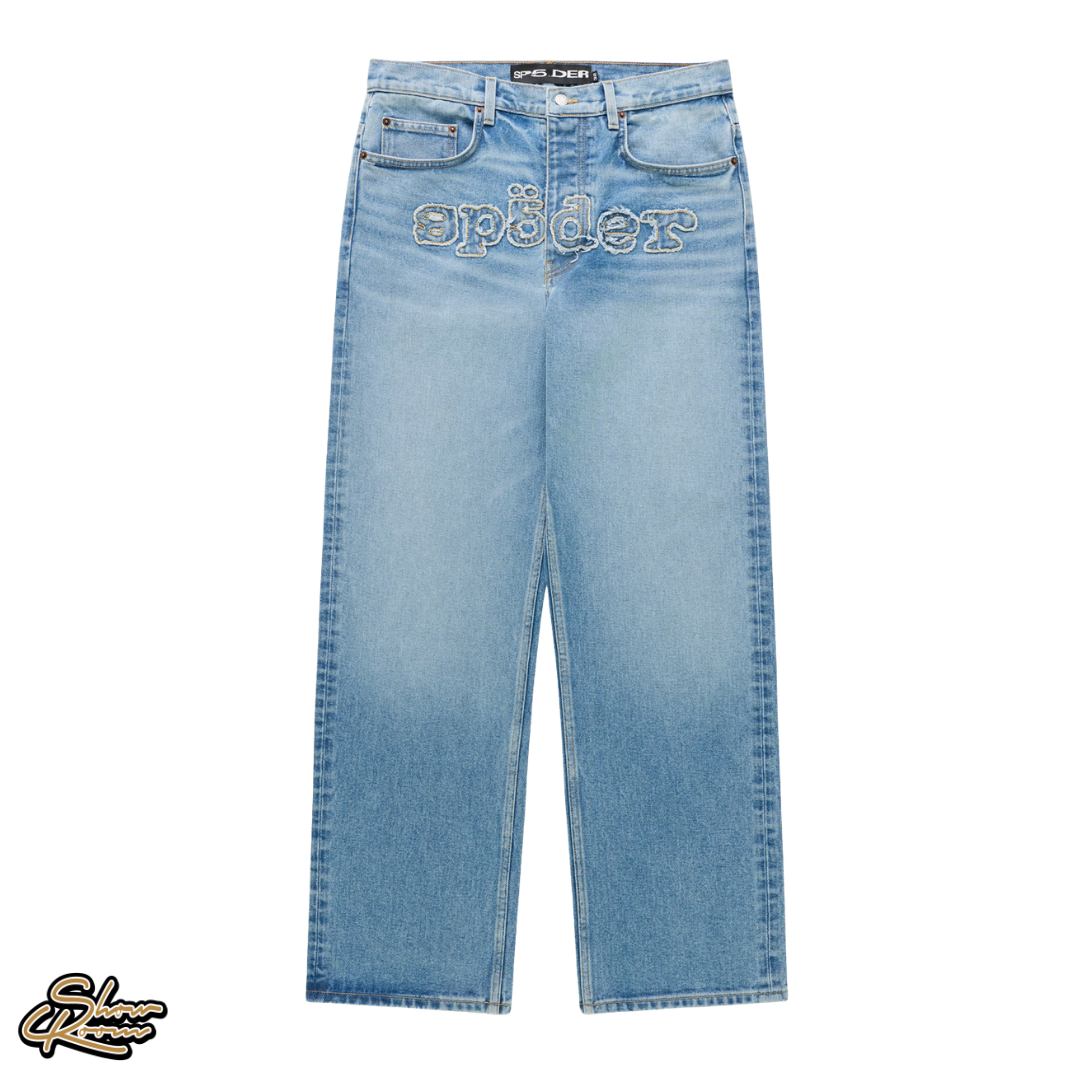 Sp5der Distressed Logo V3 Denim 