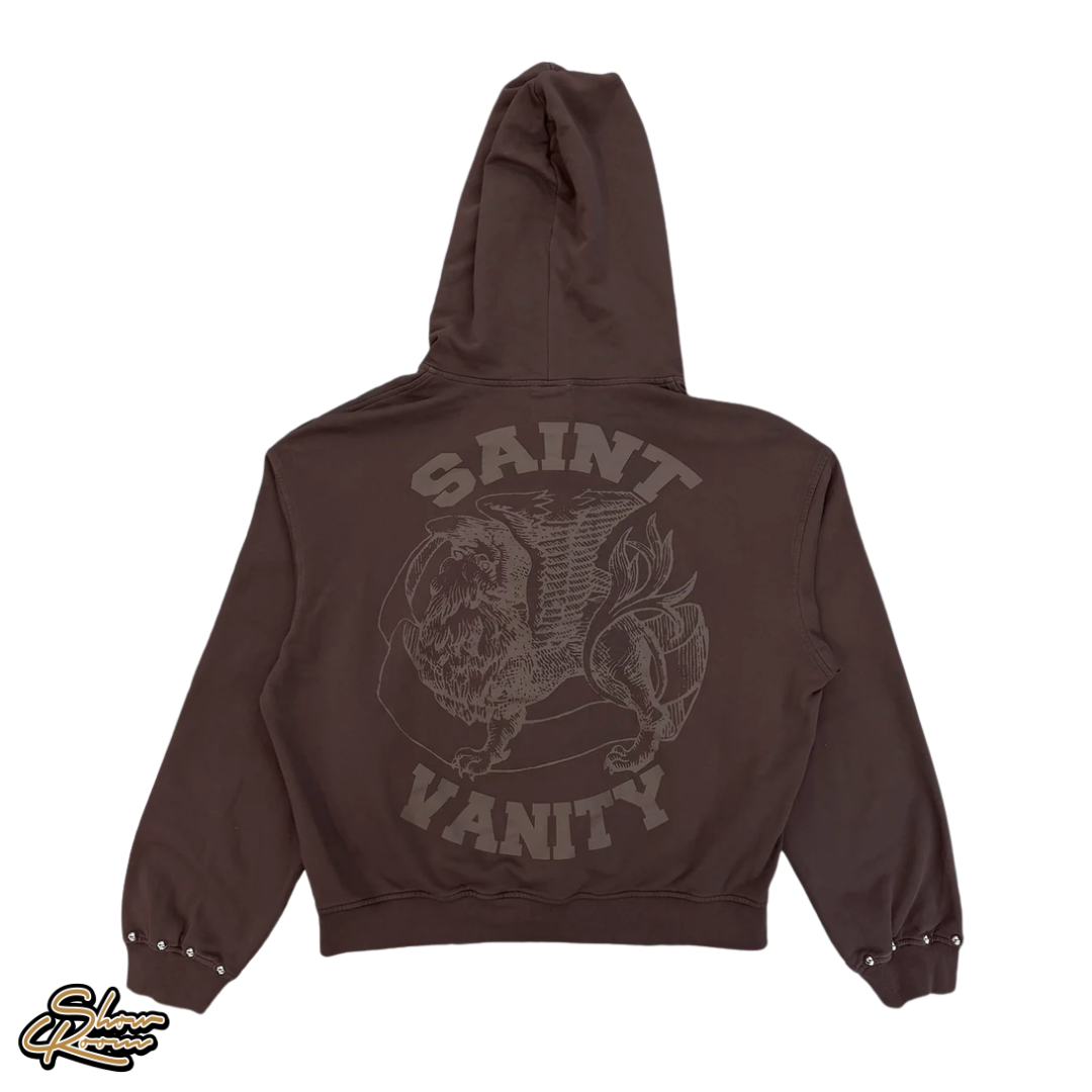 Saint Vanity Studded Zip Up Hoodie 