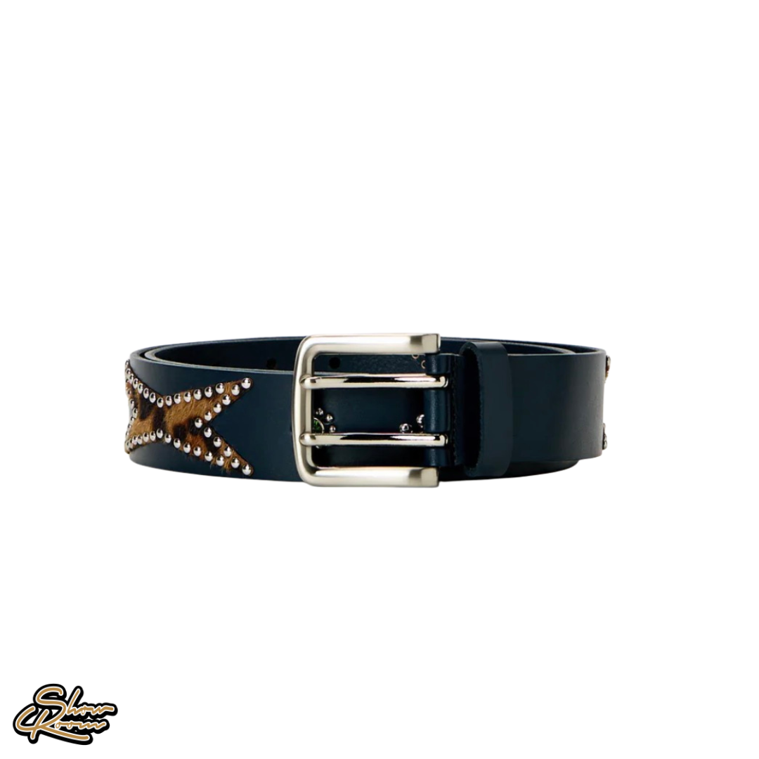 XHIBITION Cheetah Studded Belt 
