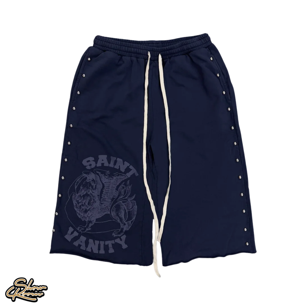 Saint Vanity Studded 3/4 Shorts 