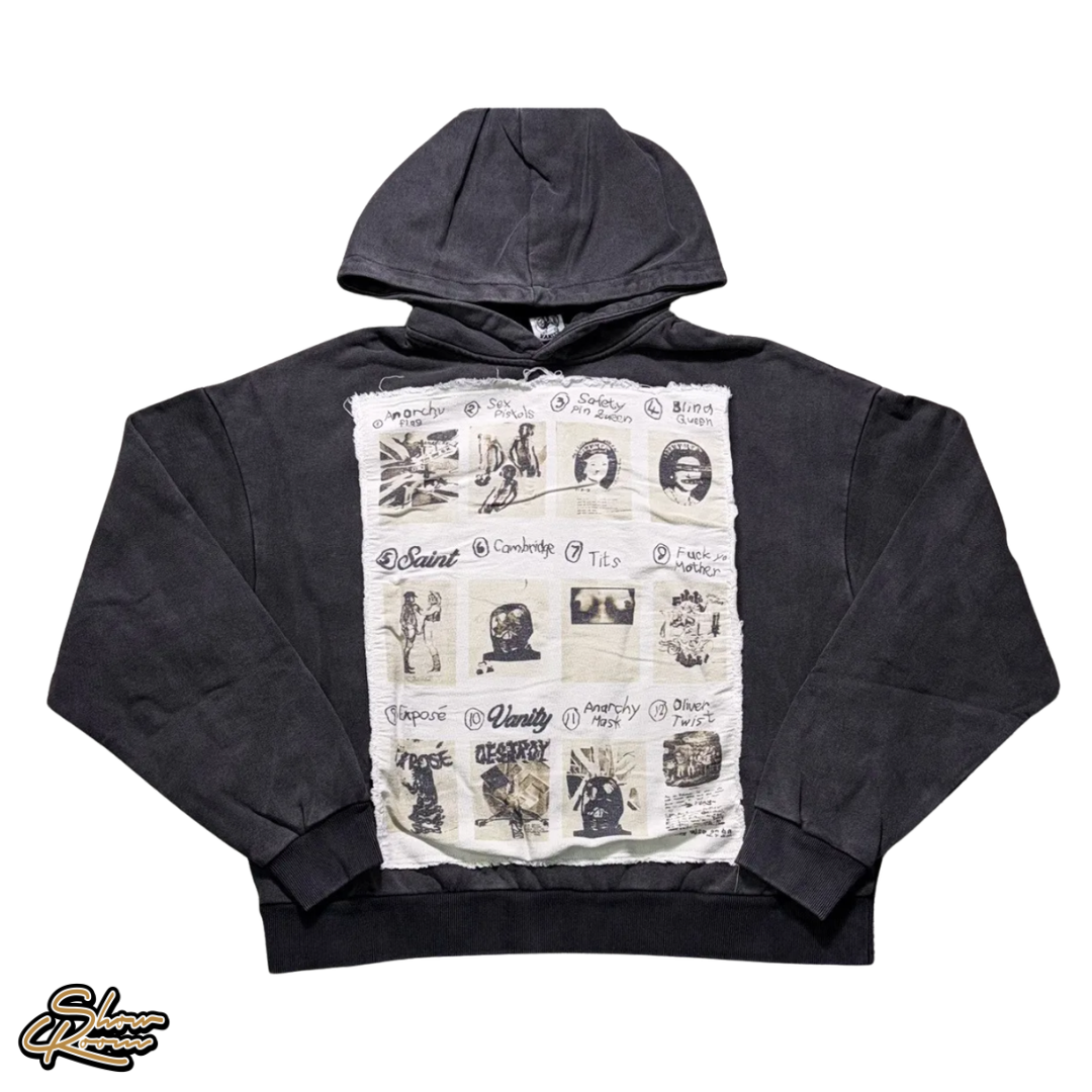 Saint Vanity Patchwork Vain Hoodie 