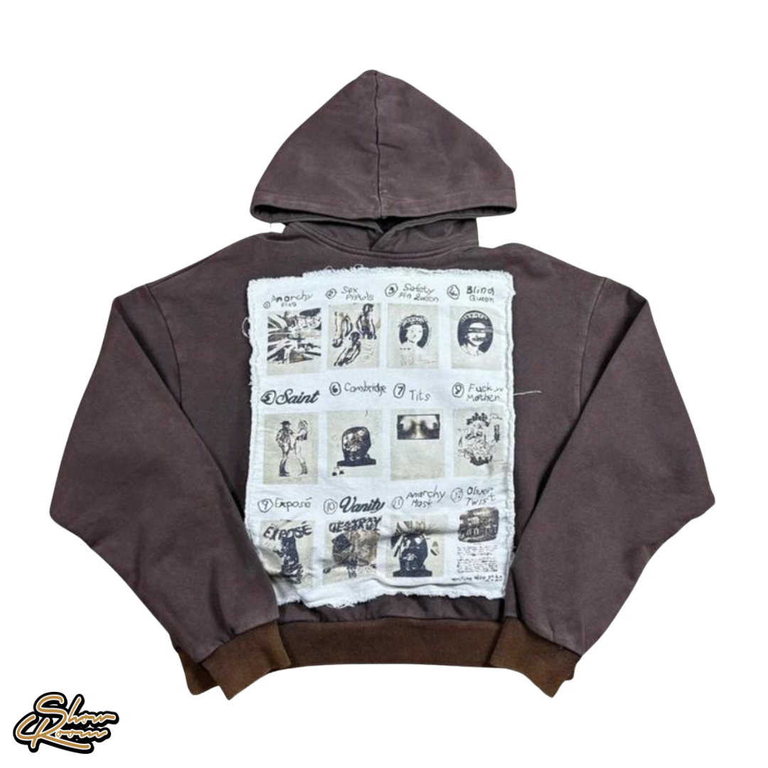 Saint Vanity Patchwork Vain Hoodie 