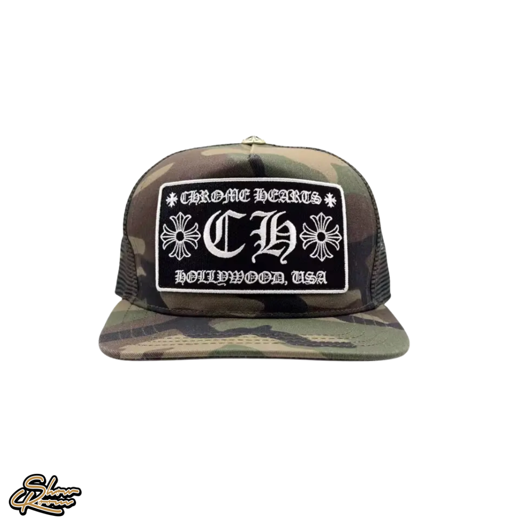 Chrome Hearts CH Hollywood Trucker Hat 