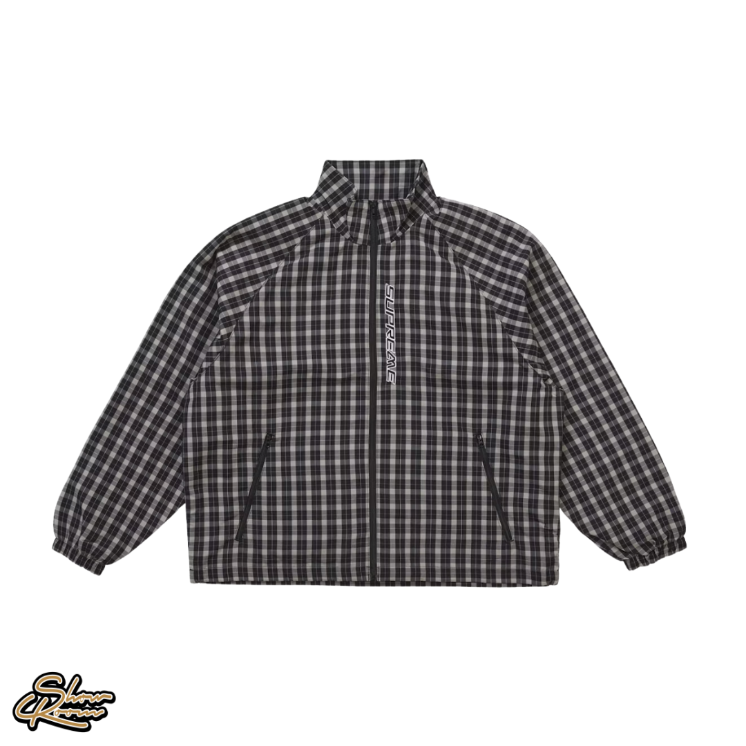 Supreme Plaid Warm Up Track Jacket 