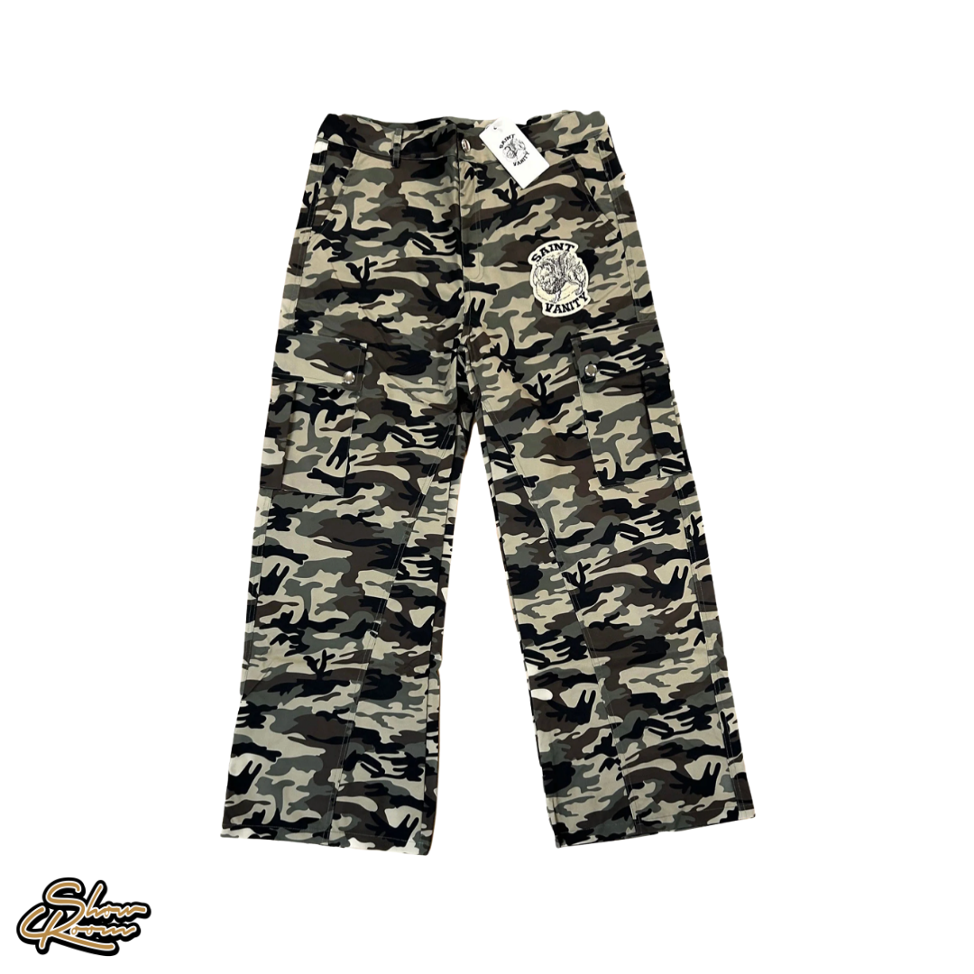 Saint Vanity Nylon Camo Pants 