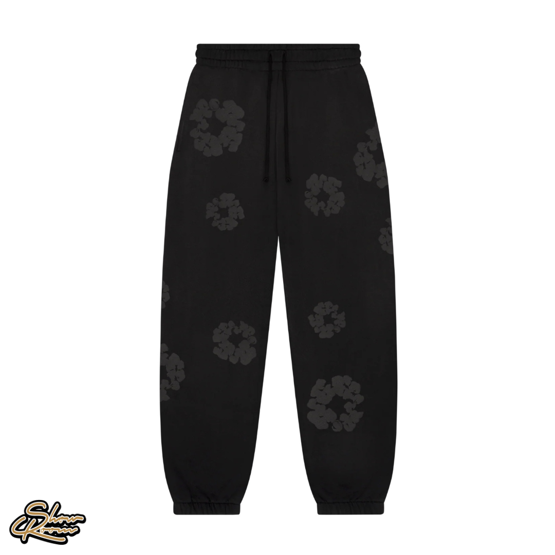 Denim Tears Faded Mono Cotton Wreath Sweatpants 