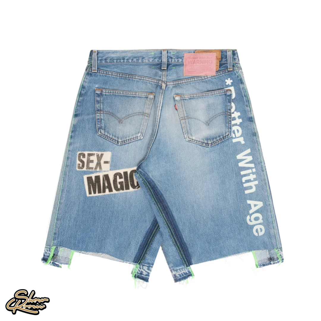 *Better With Age Exposé Triple Wide Denim Shorts 