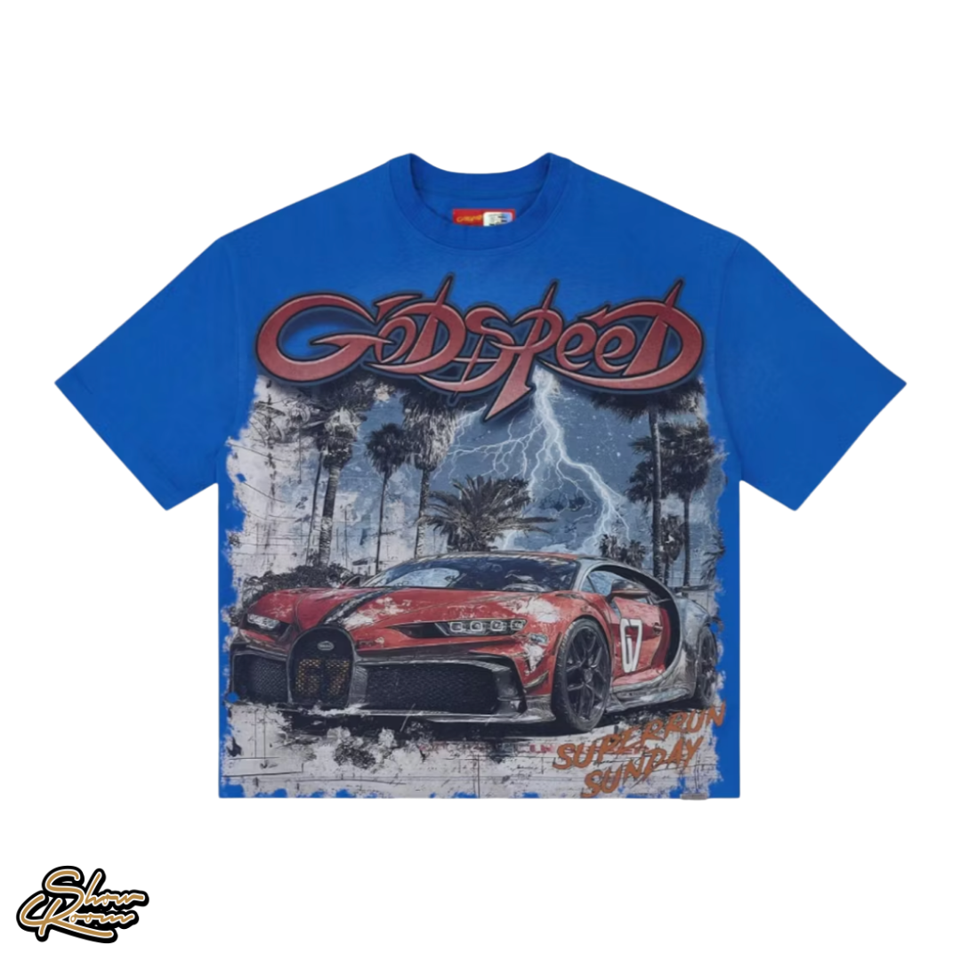 Godspeed Gatti Miami Superrun Tee “Royal Blue”
