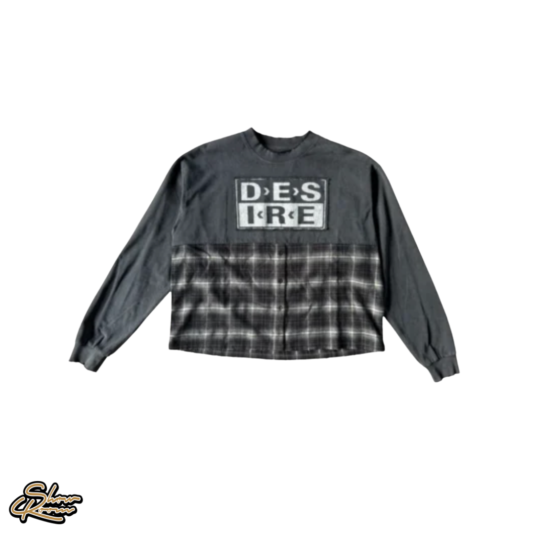 Bottega Desires Hybrid Flannel Longsleeve Tee 