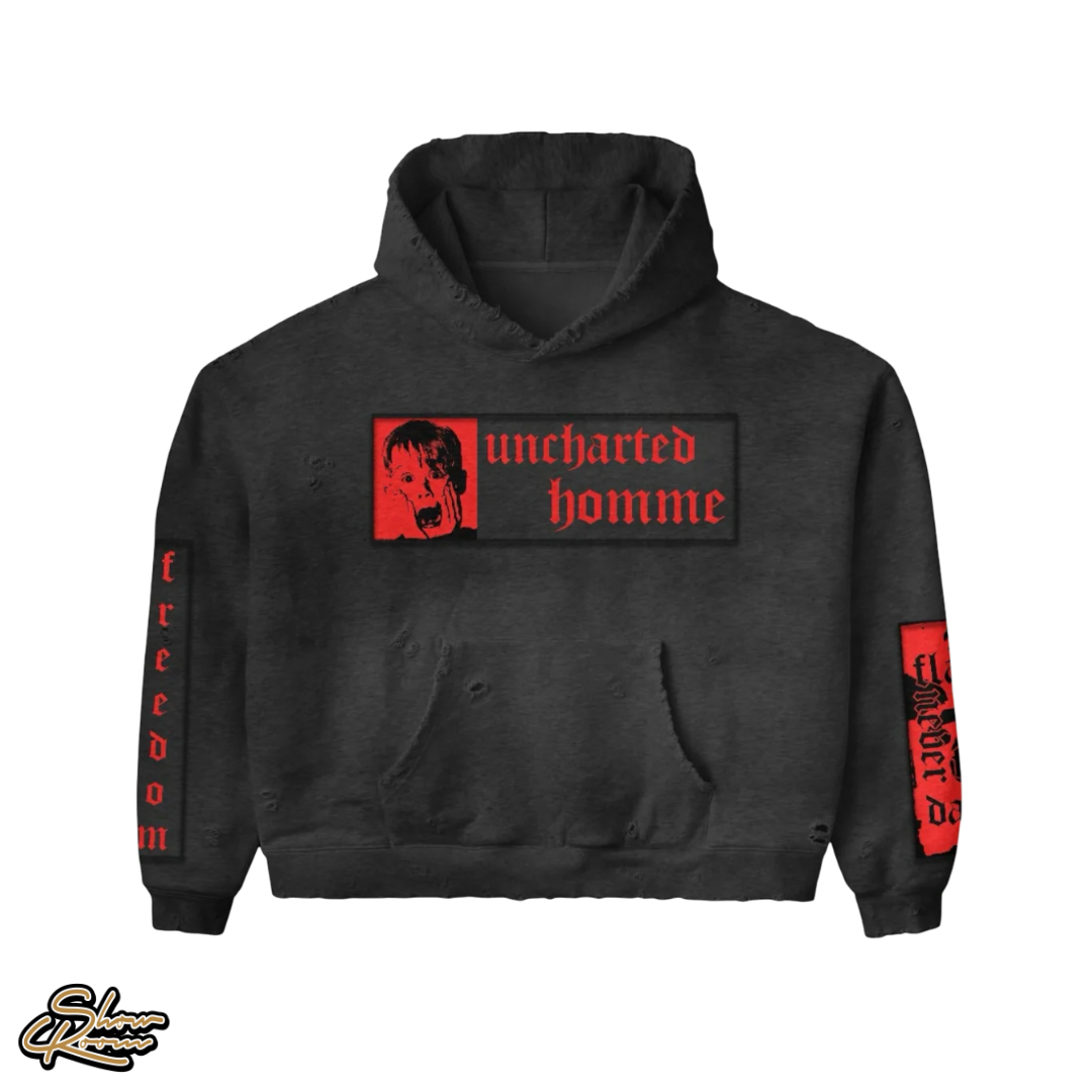 Daven Homme Uncharted Appliqué Embroidered Hoodie 