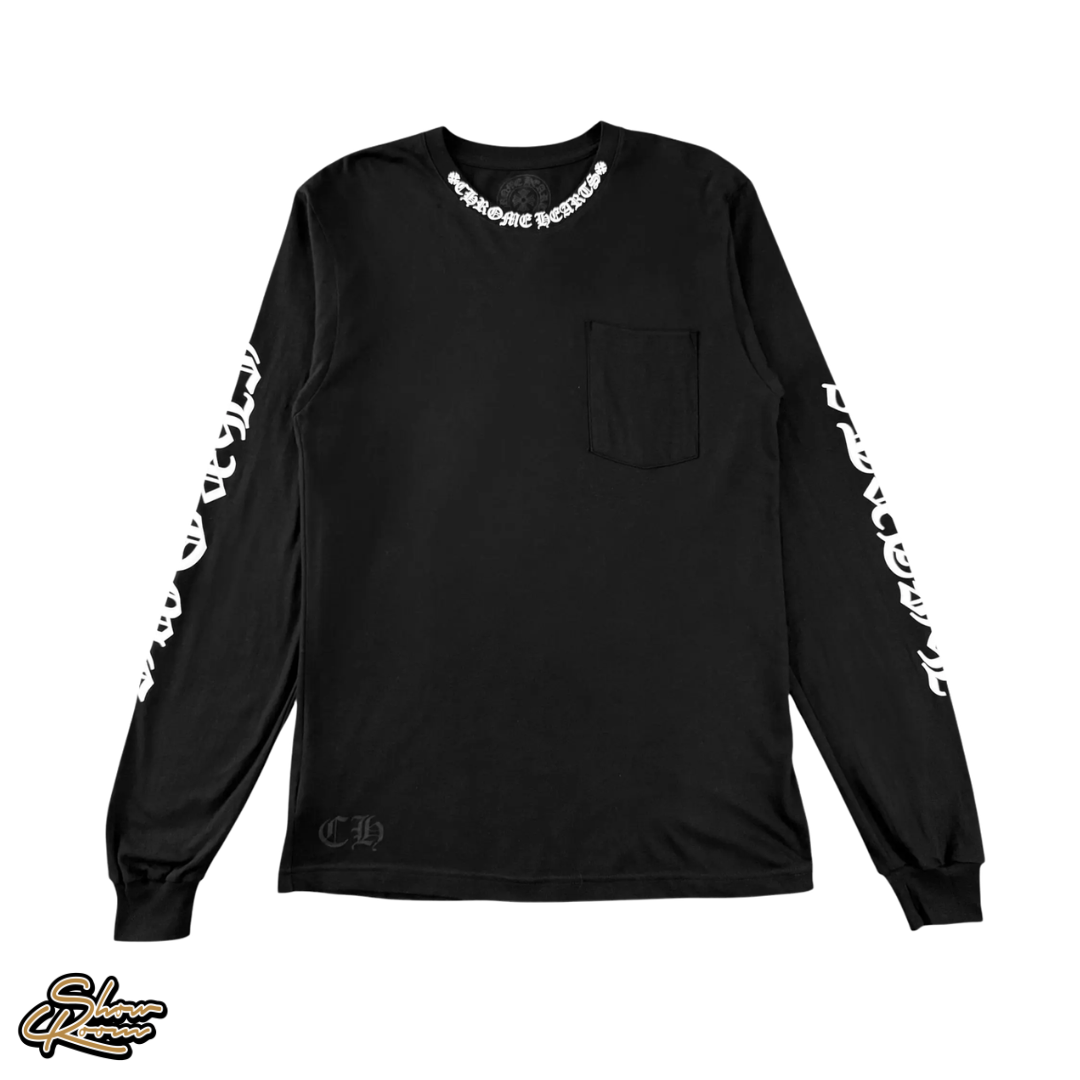 Chrome Hearts Neck Logo Pocket Longsleeve Tee 