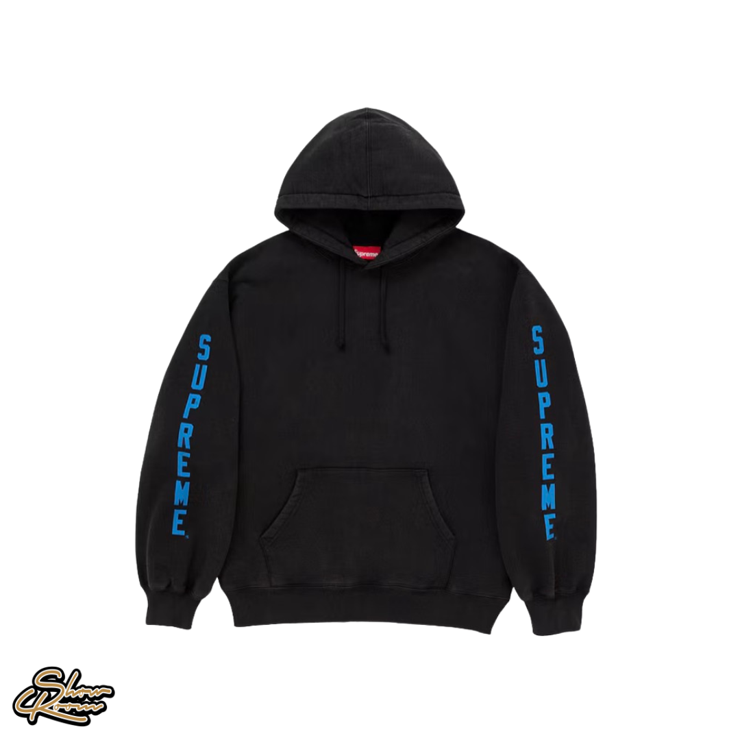 Supreme Washed Logo Hoodie ”Black”