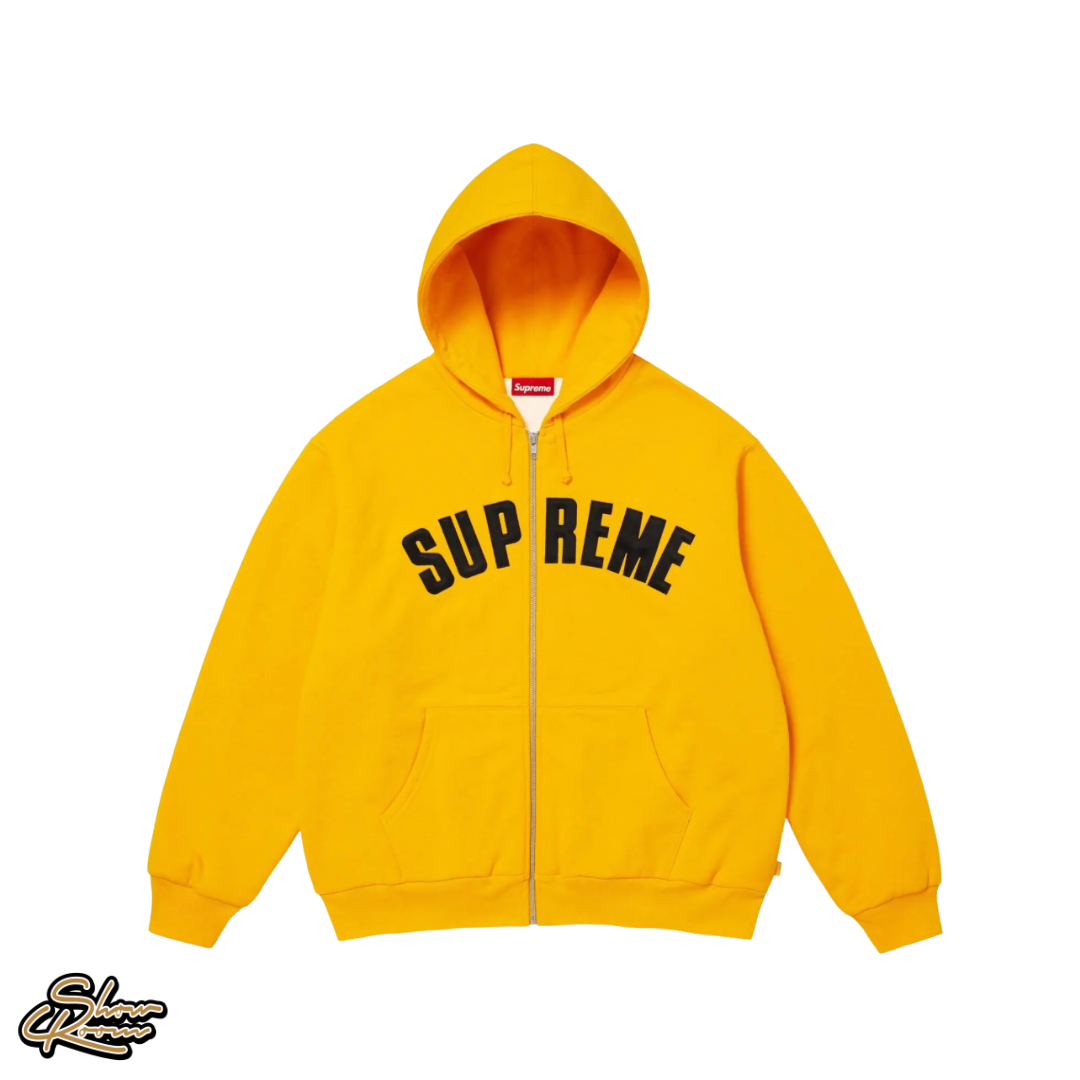 Supreme Arc Thermal Lined Zip Up Hooded Sweatshirt 