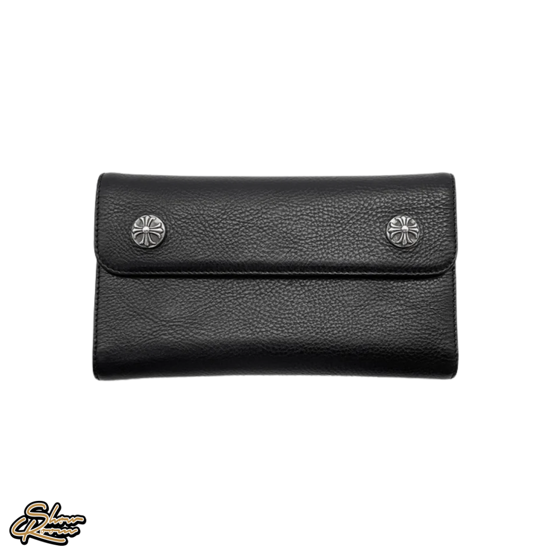 Chrome Hearts Wave Leather Wallet 