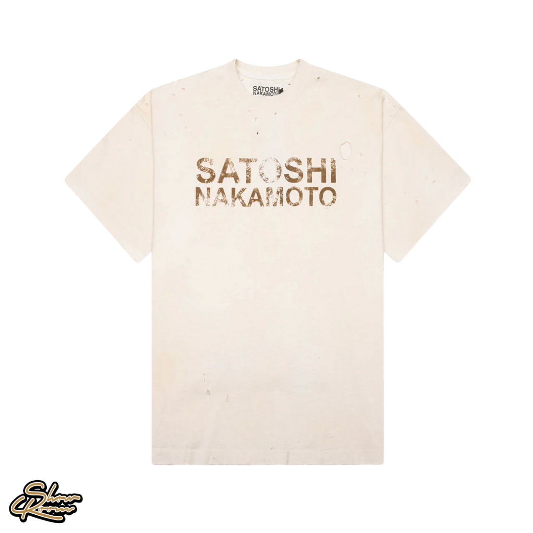 Satoshi Nakamoto Dirt Logo Tee 