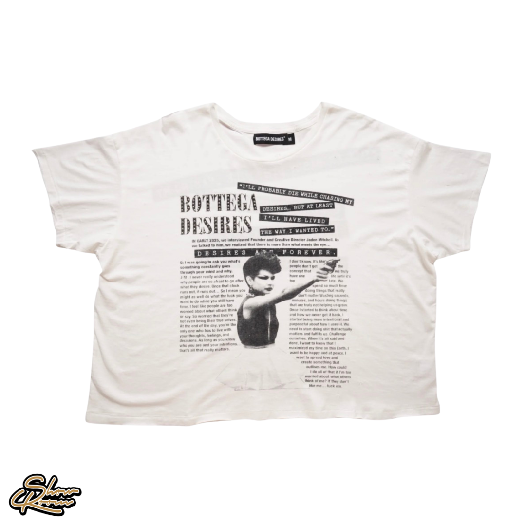 Bottega Desires Interview Tee ”White”