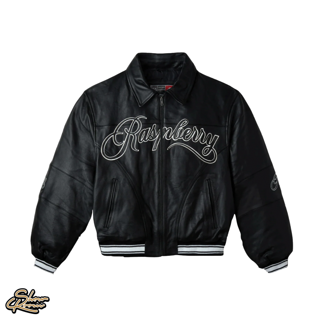 GV Gallery Raspberry GG Leather Jacket 
