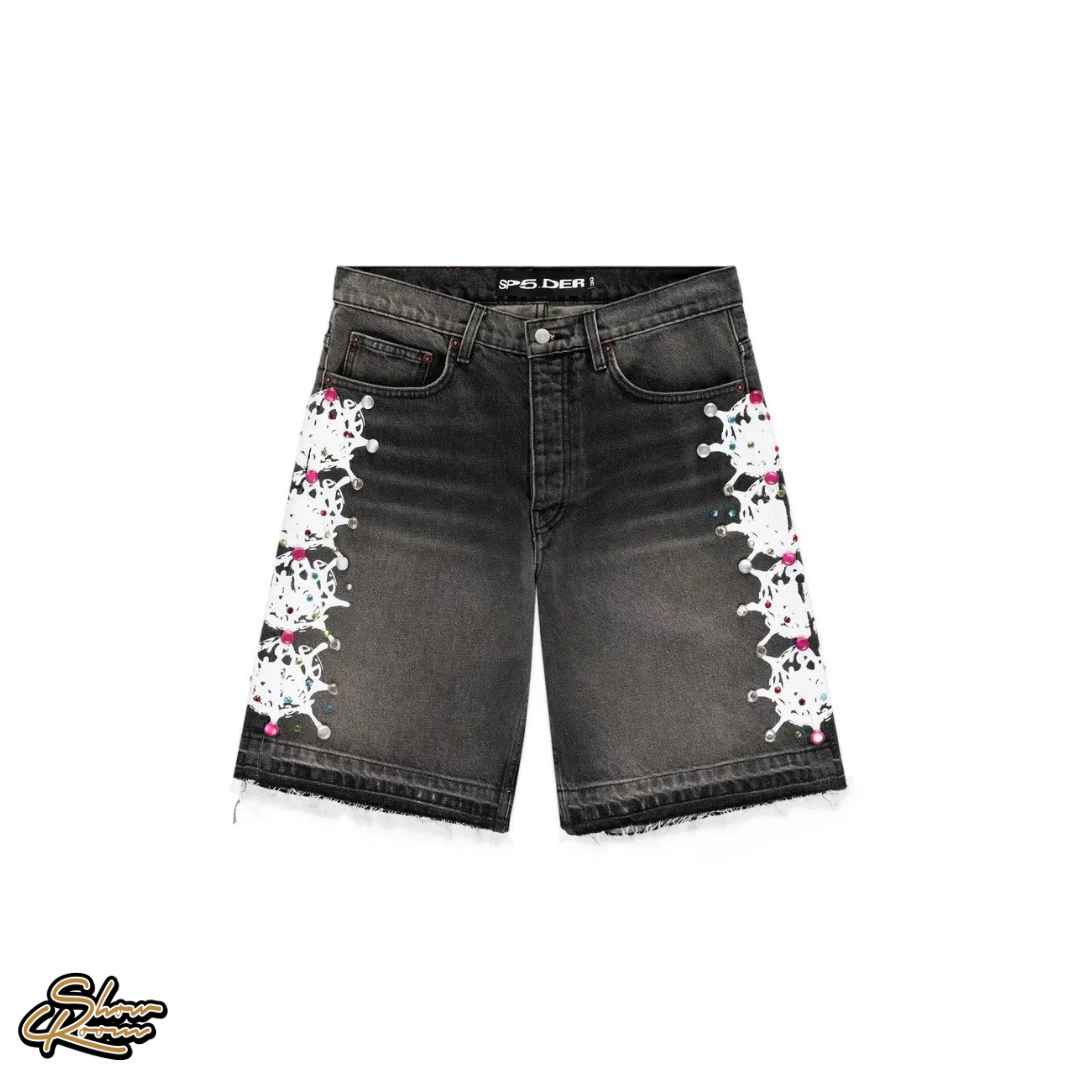 Sp5der Webstone Denim Shorts 