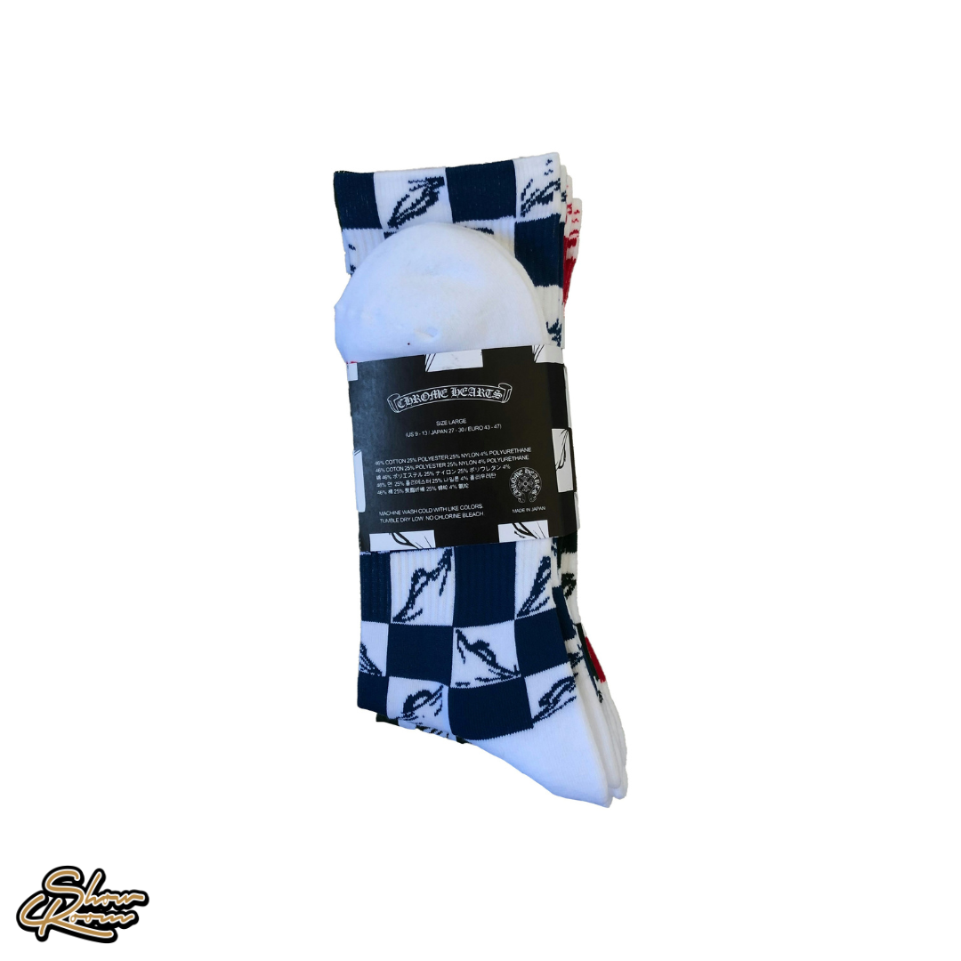 Chrome Hearts Matty Boy 99 Eyes Socks (3- Pack) 