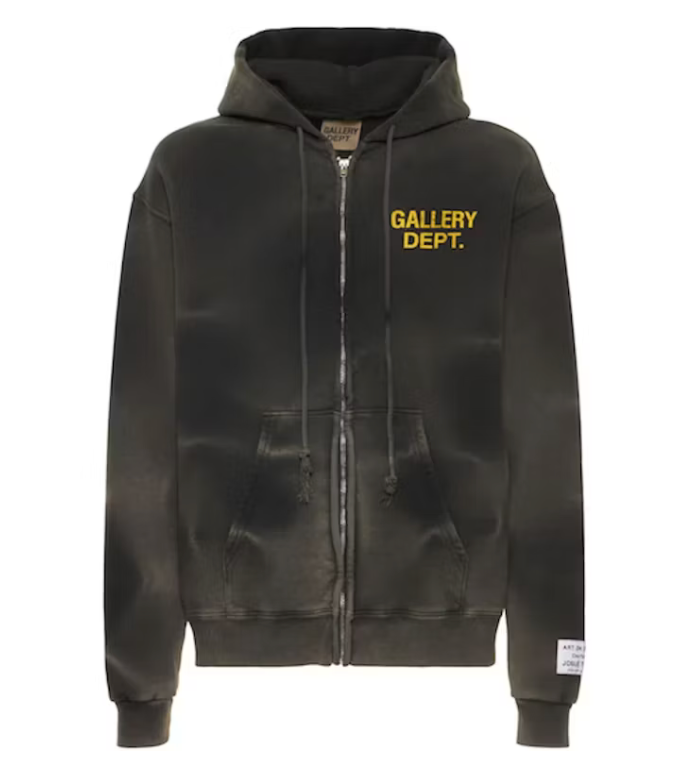 Gallery Dept Vintage Tie Dye Full Zip Up Hoodie 