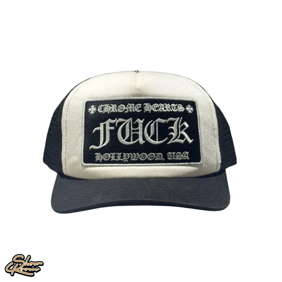 Chrome Hearts F*CK Hollywood Trucker Hat 