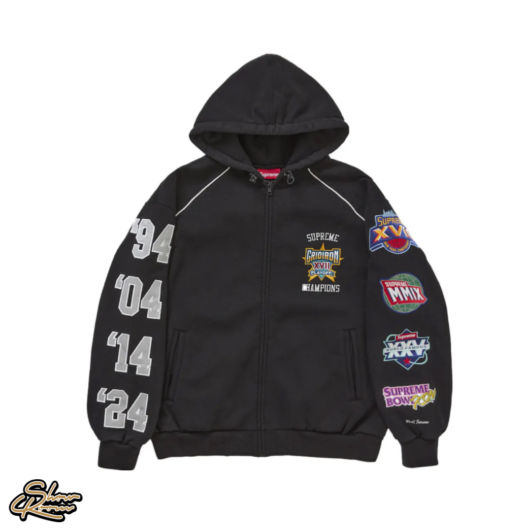 Supreme Playoffs Zip Up Hooded Sweatshirt 