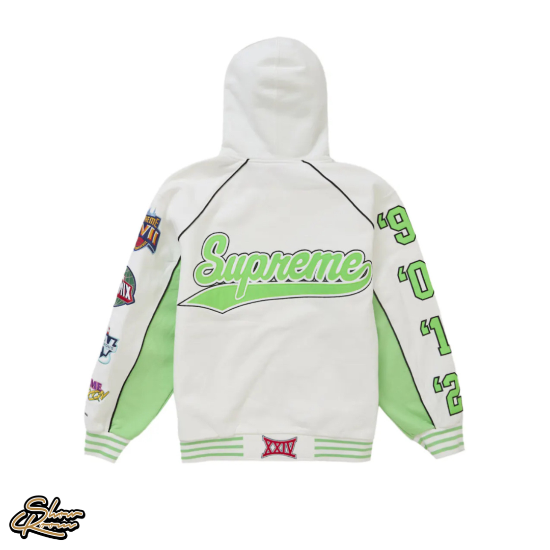 Supreme Playoffs Zip Up Hooded Sweatshirt 