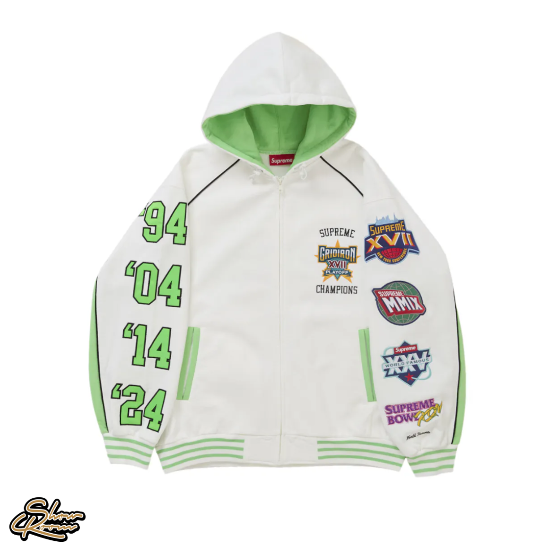Supreme Playoffs Zip Up Hooded Sweatshirt 