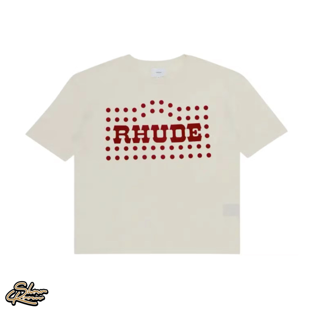 Rhude Flocked Burnout Tee 