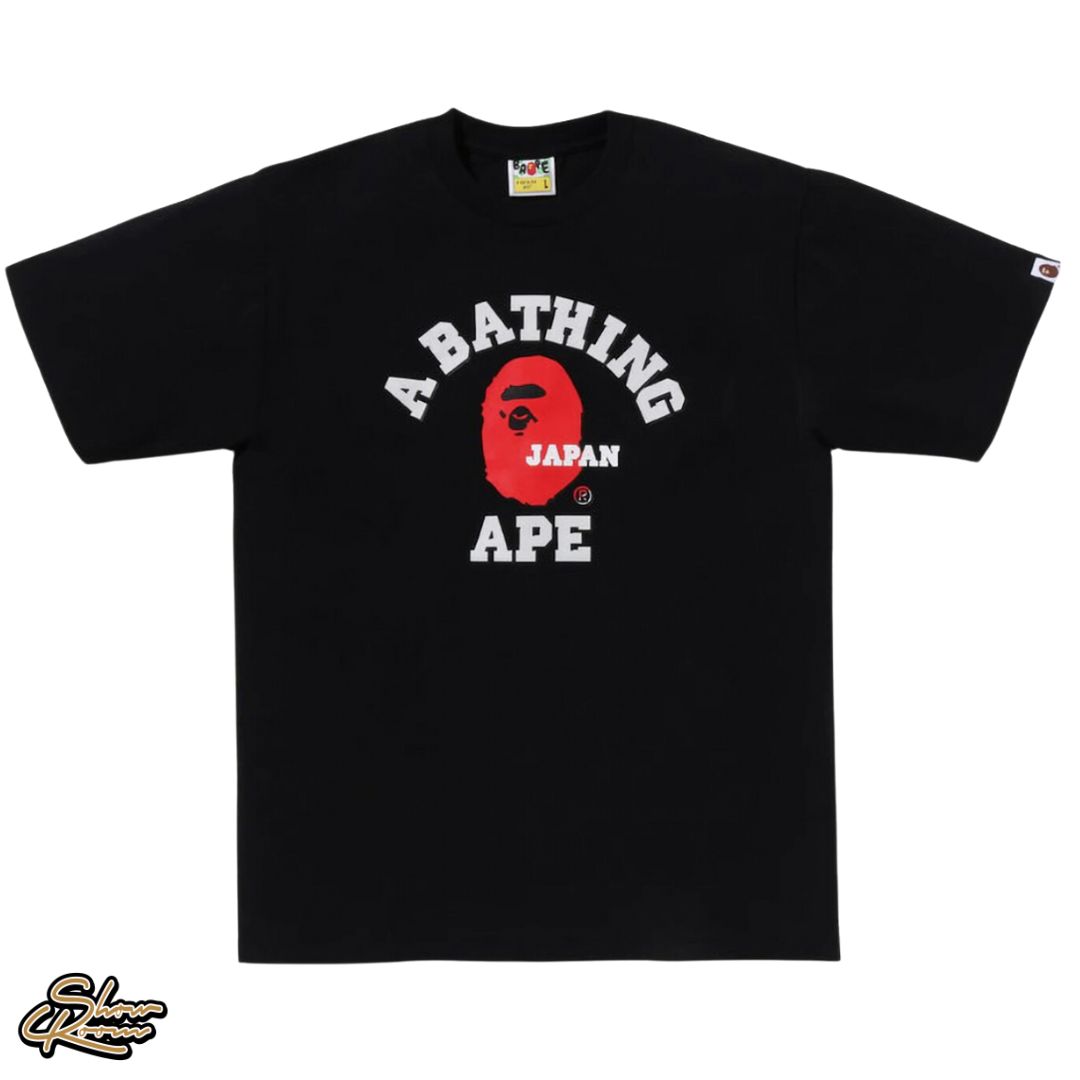 Bape Red Japan College Tee 