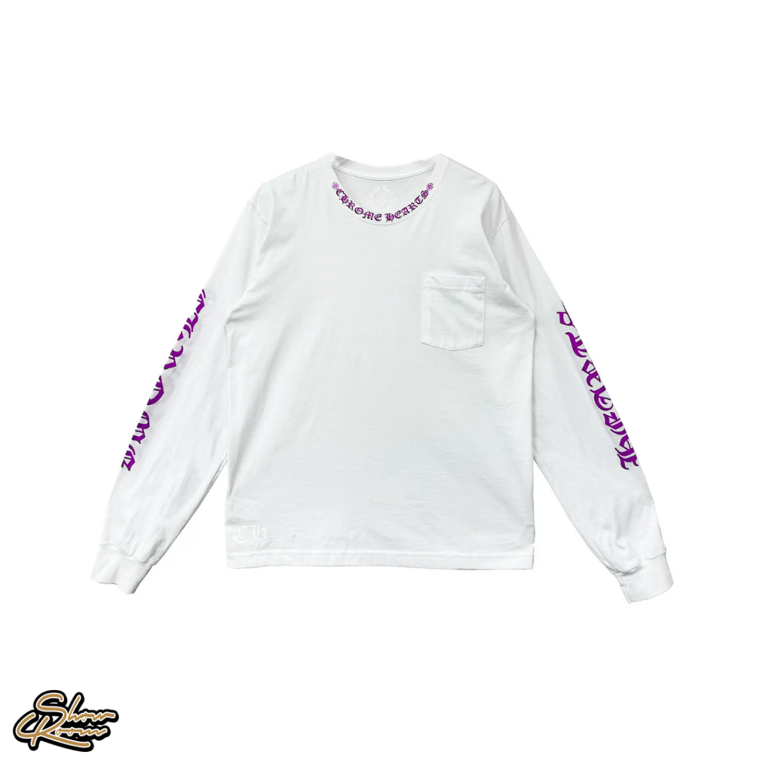 Chrome Hearts Neck Logo Longsleeve Tee 