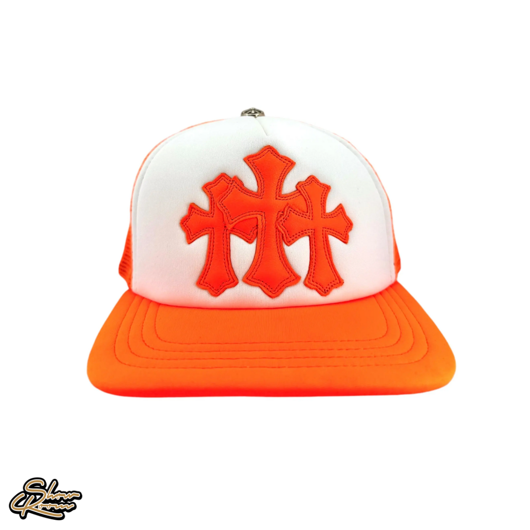Chrome Hearts Triple Cemetery Cross Patch Hat 