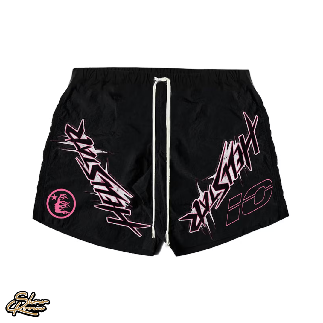 Hellstar Wax Nylon Athletic Shorts 
