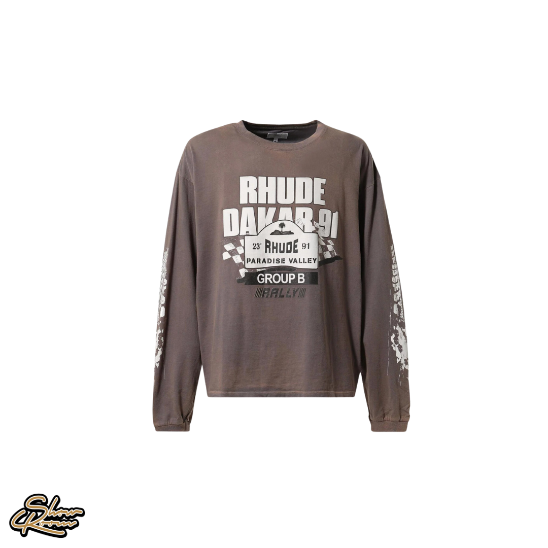 Rhude Dakar 91 Long Sleeve Tee 